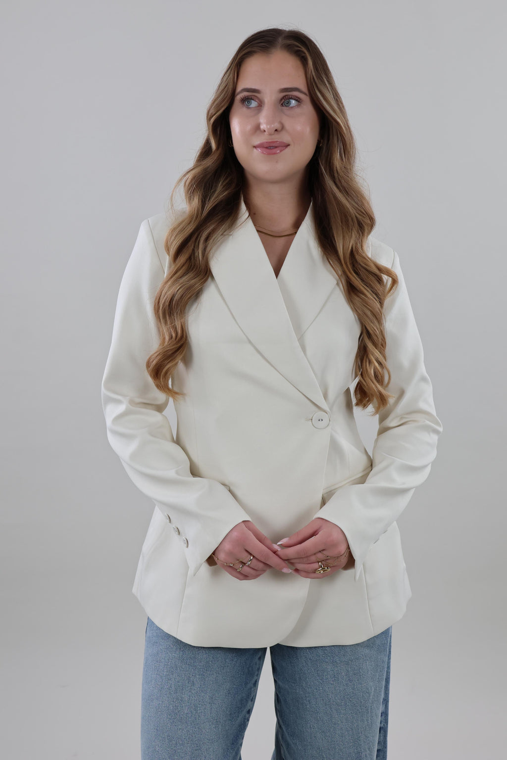 Essential tailored Blazer - Crème