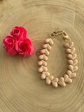 Heart Phone Cord - Beige