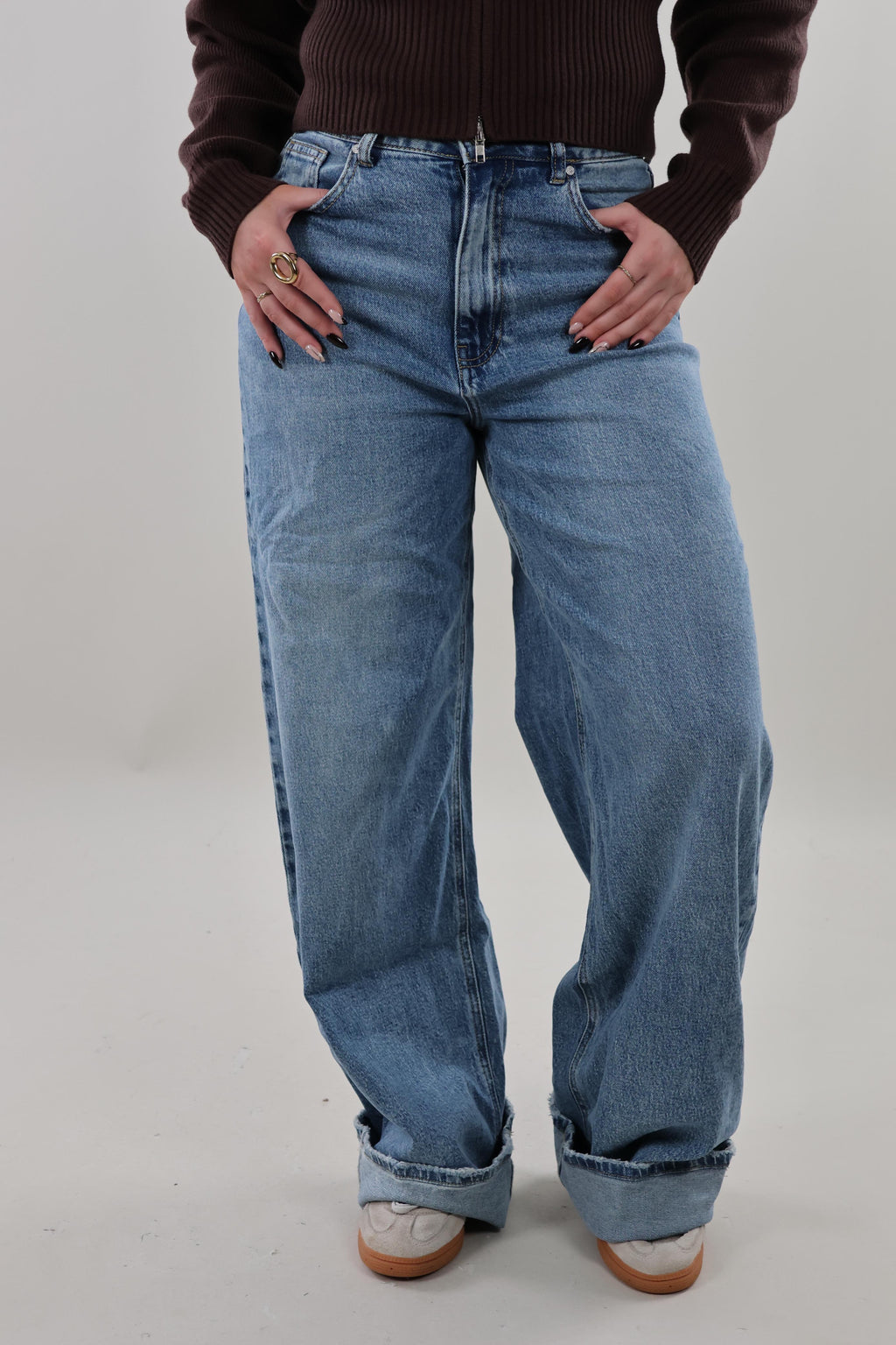 Baggy loose fit Jeans - Mid washed blue