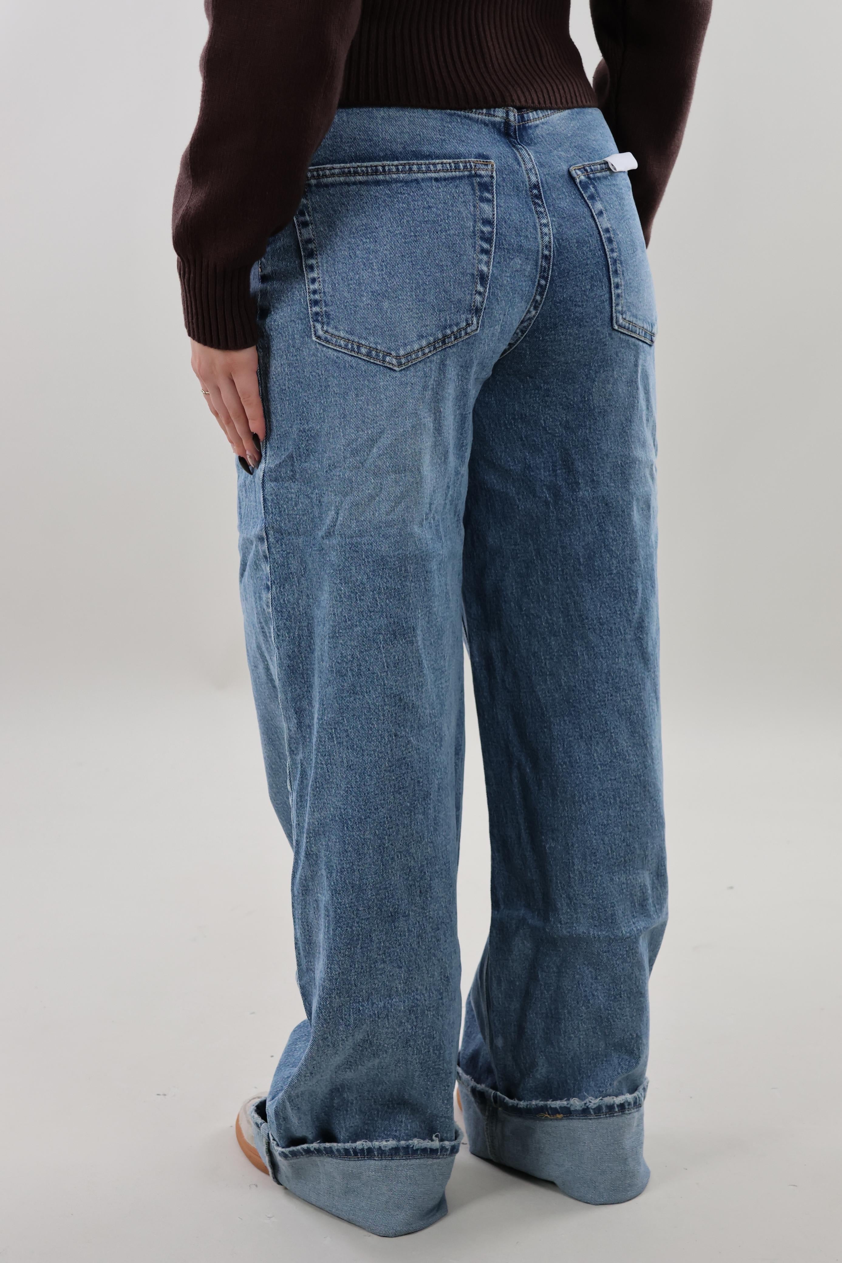 Baggy loose fit Jeans - Mid washed blue
