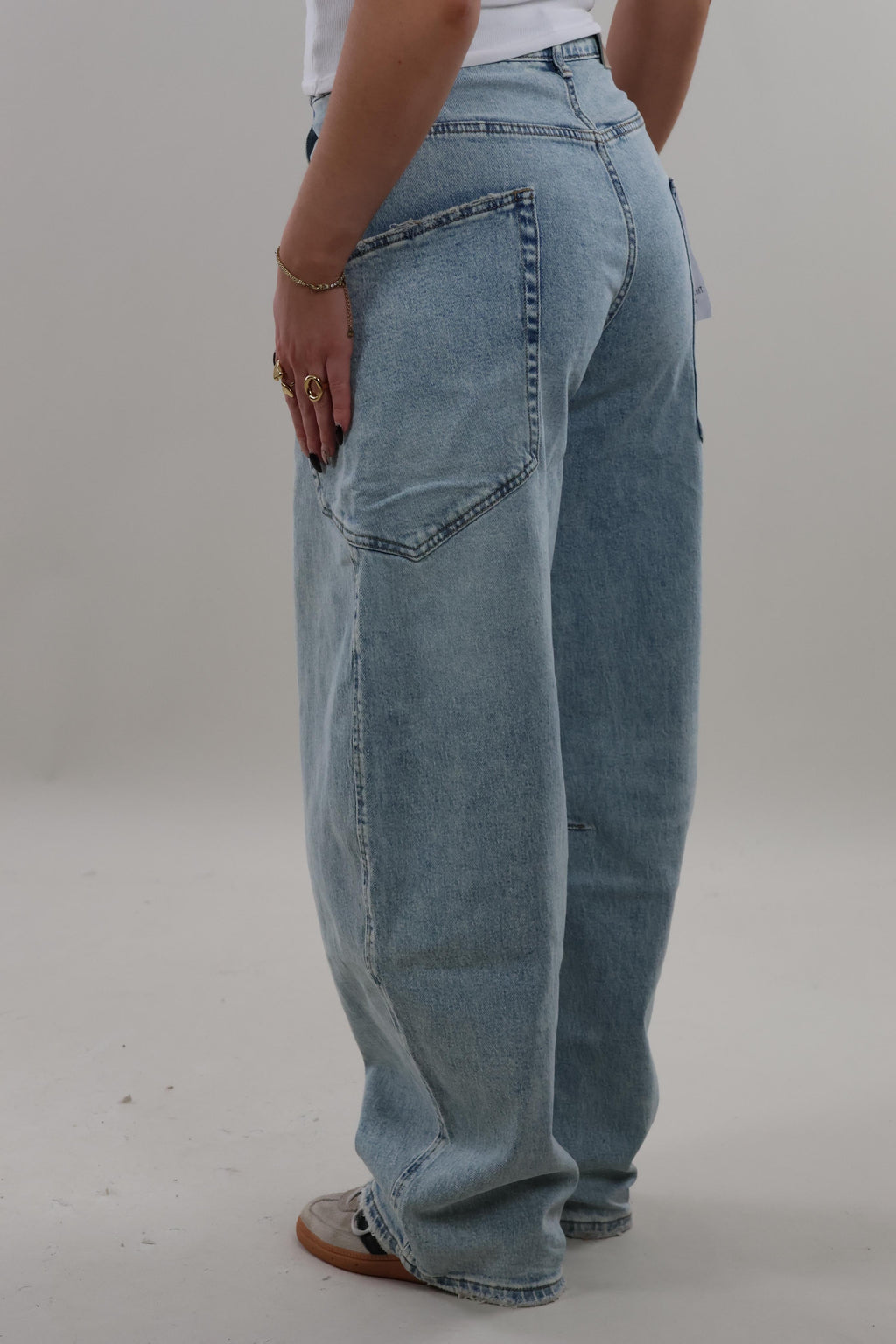 Cargo pocket balloon fit Jeans