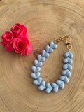 Heart Phone Cord - Light blue