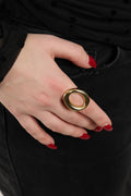 Oval statement Ring - Gold