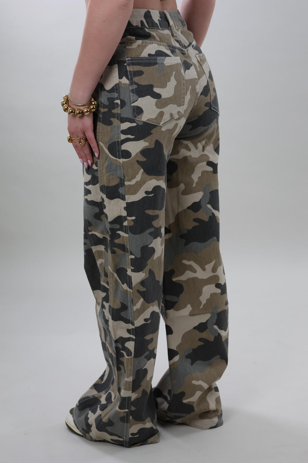 Camo baggy wide leg Jeans