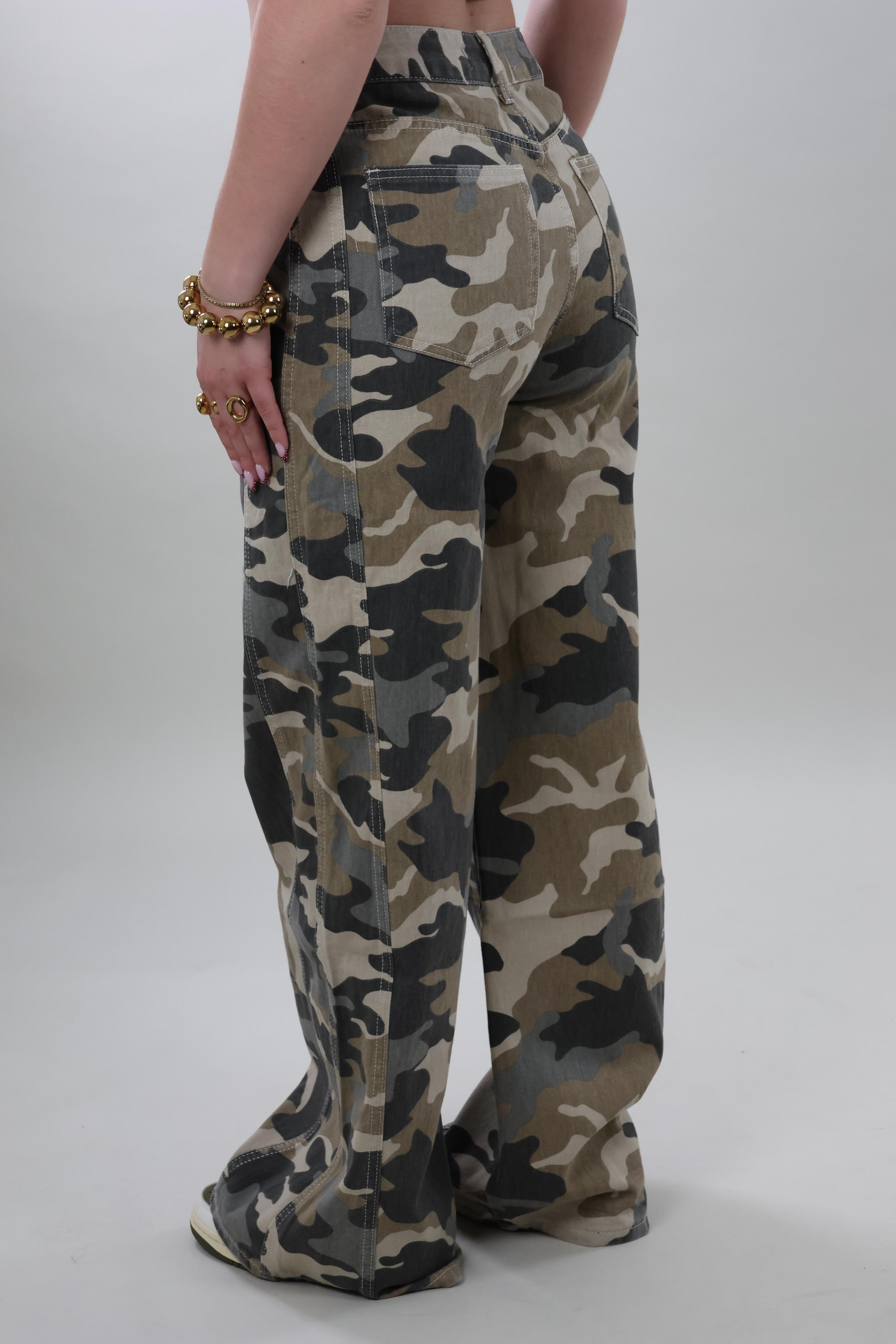 Camo baggy wide leg Jeans