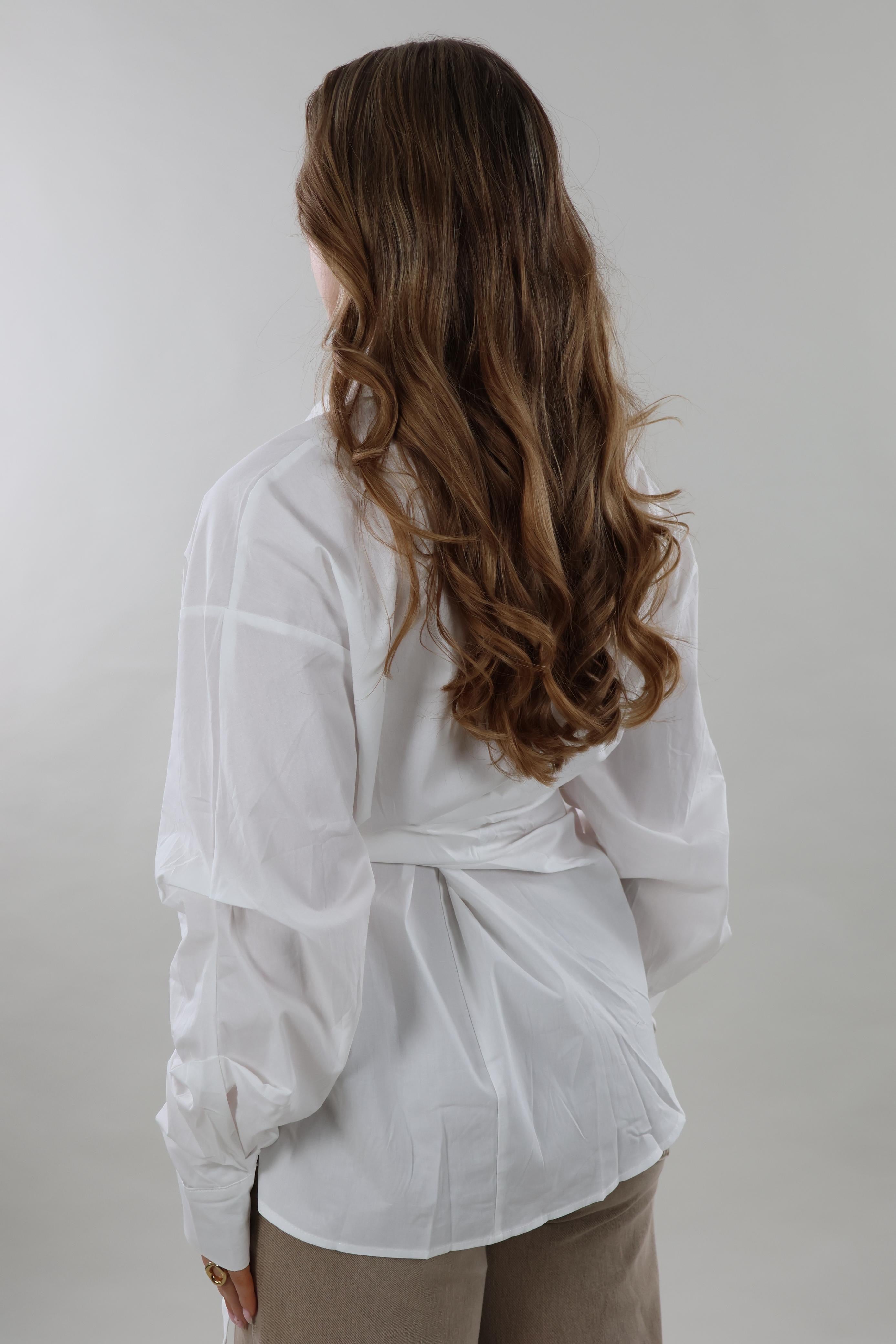 Wrap tie Blouse - White