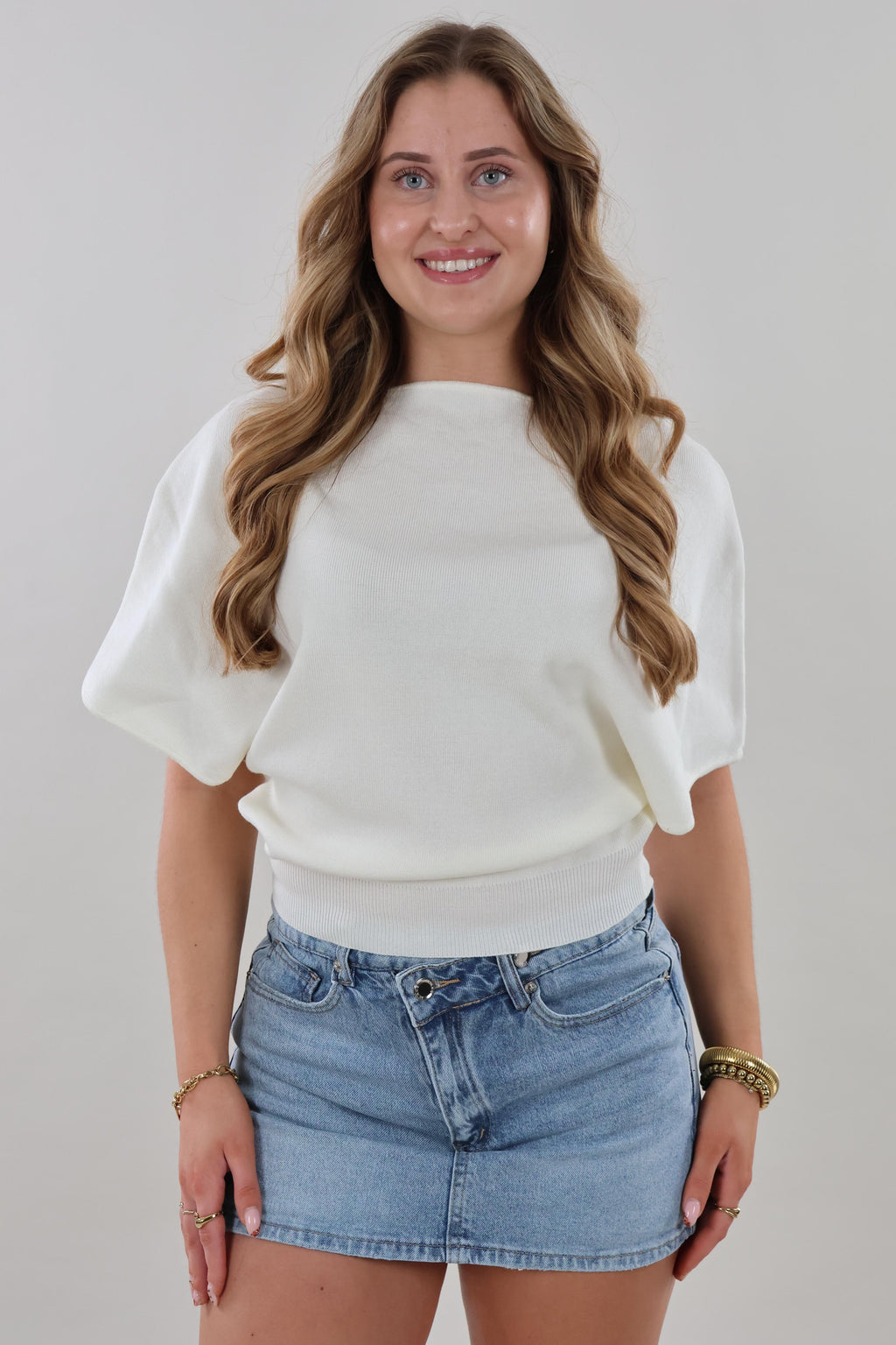Soft batwing Top - Off white
