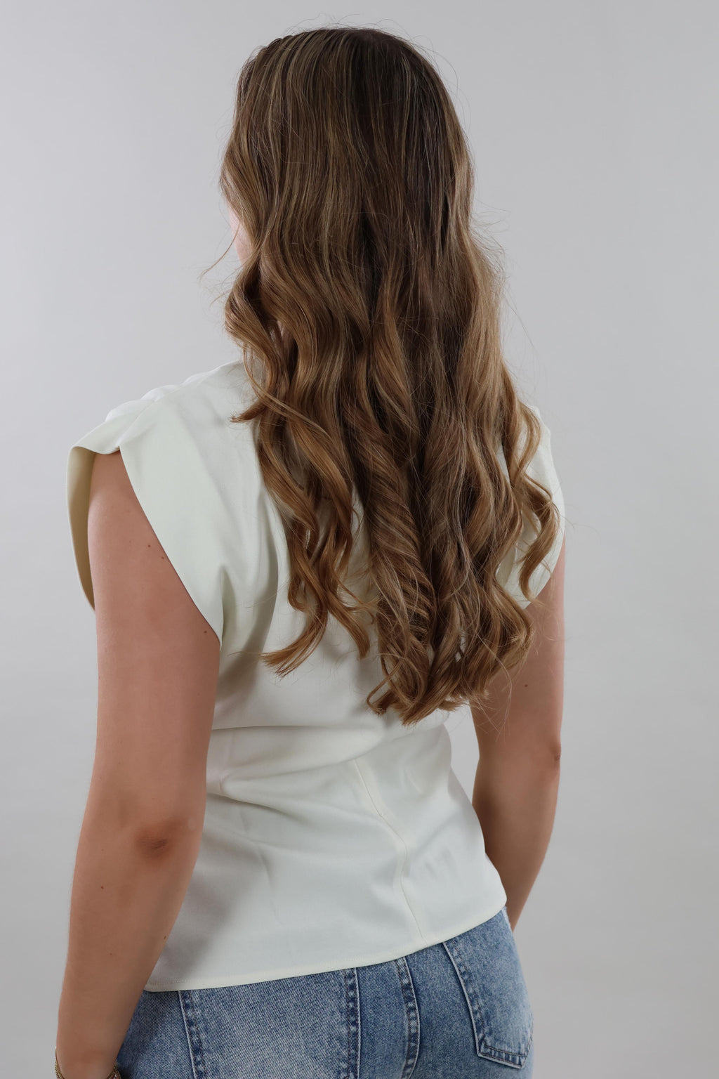 Front knot Top - Off white