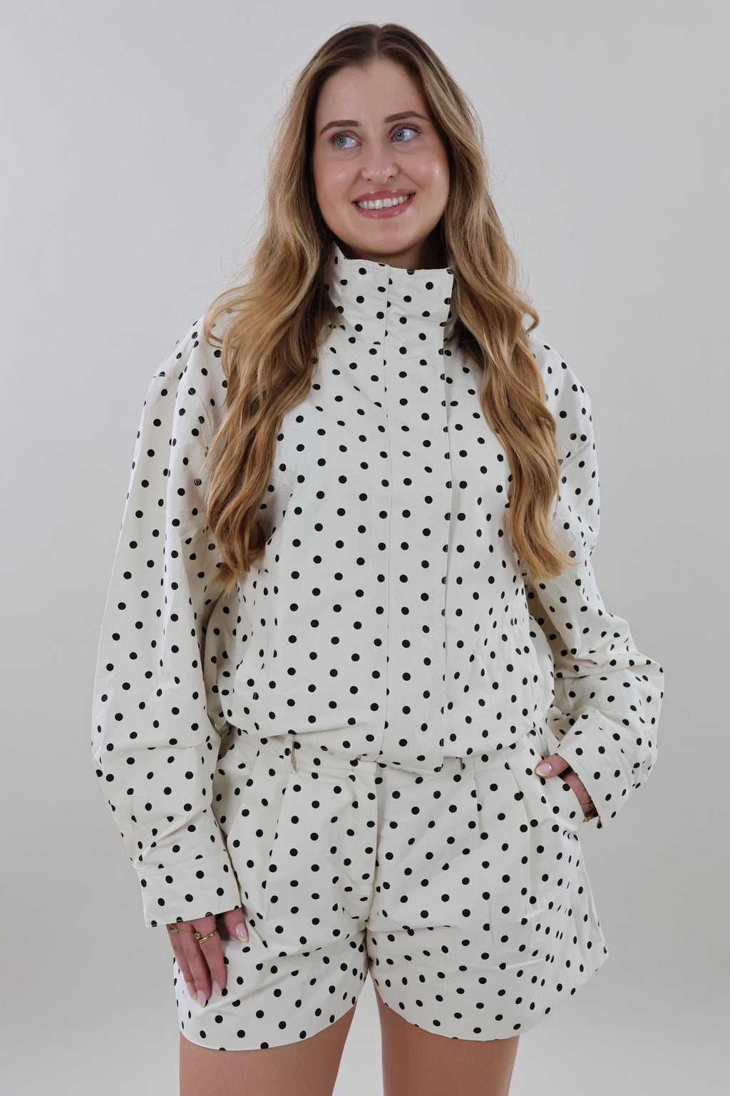 Polka dot bomber Jacket