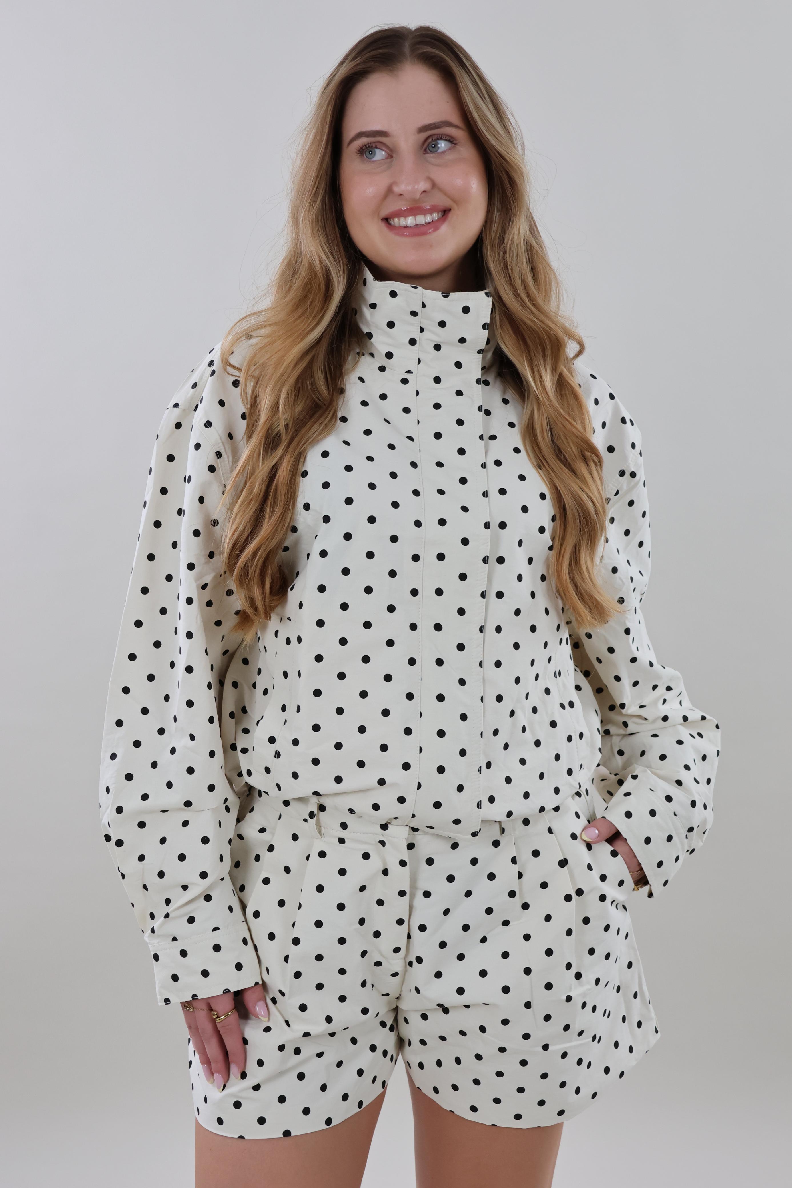 Polka dot bomber Jacket