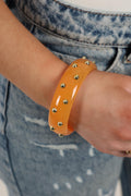 Chunky stud Bangle - Orange