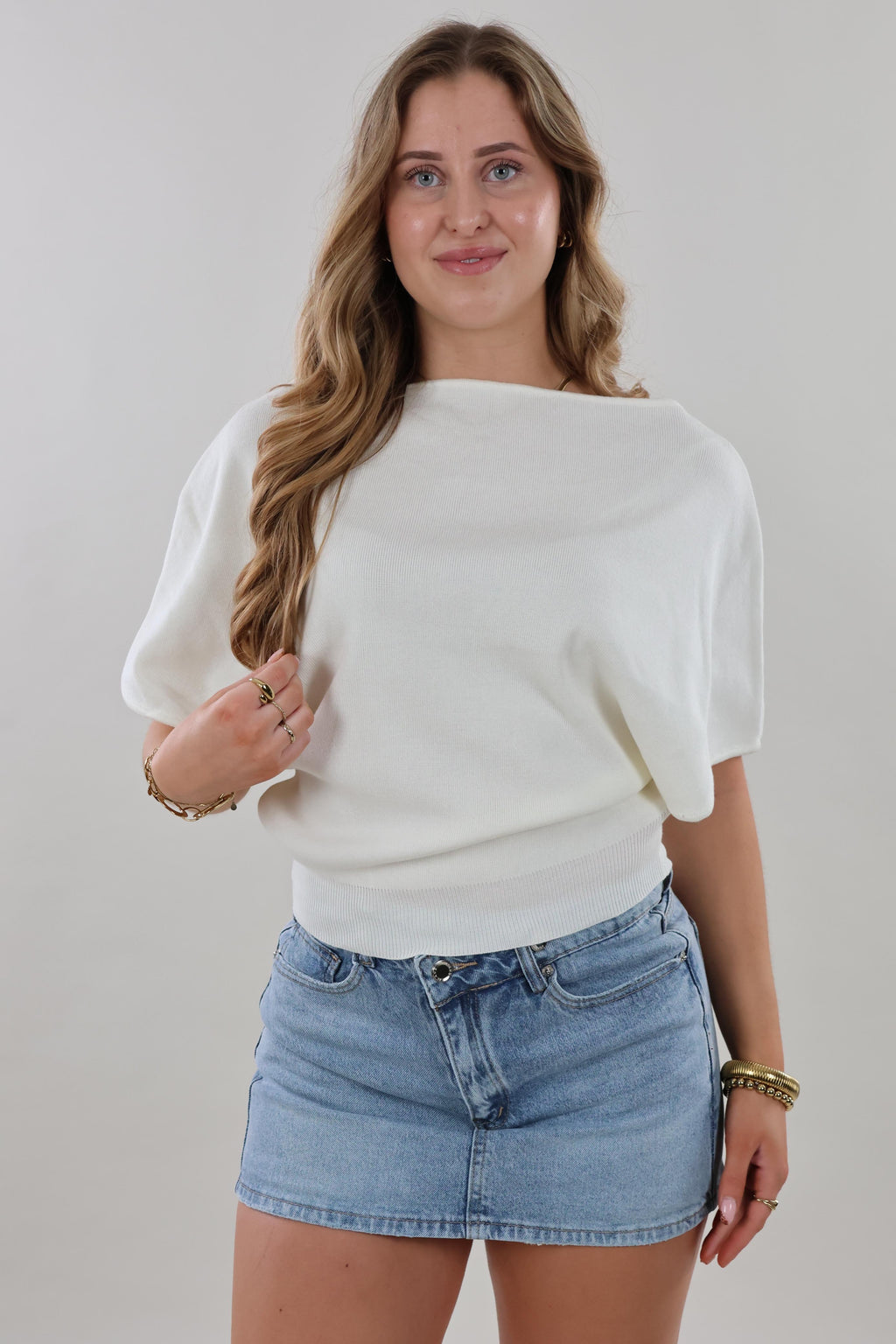 Soft batwing Top - Off white