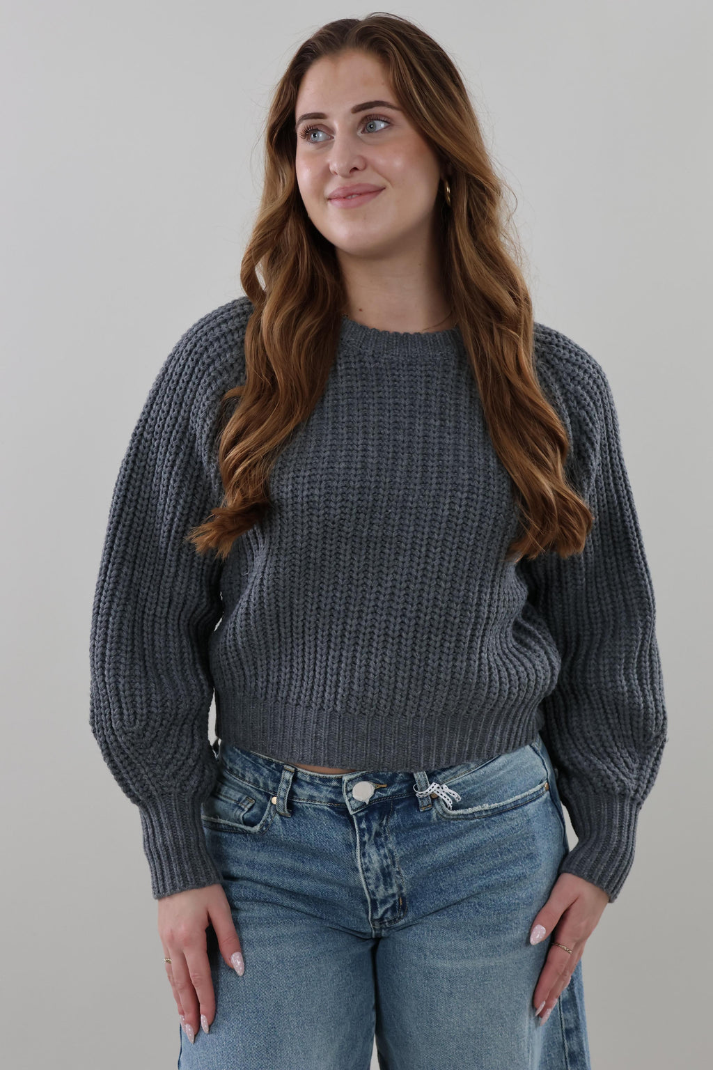 Cozy ribbed Sweater - Grey