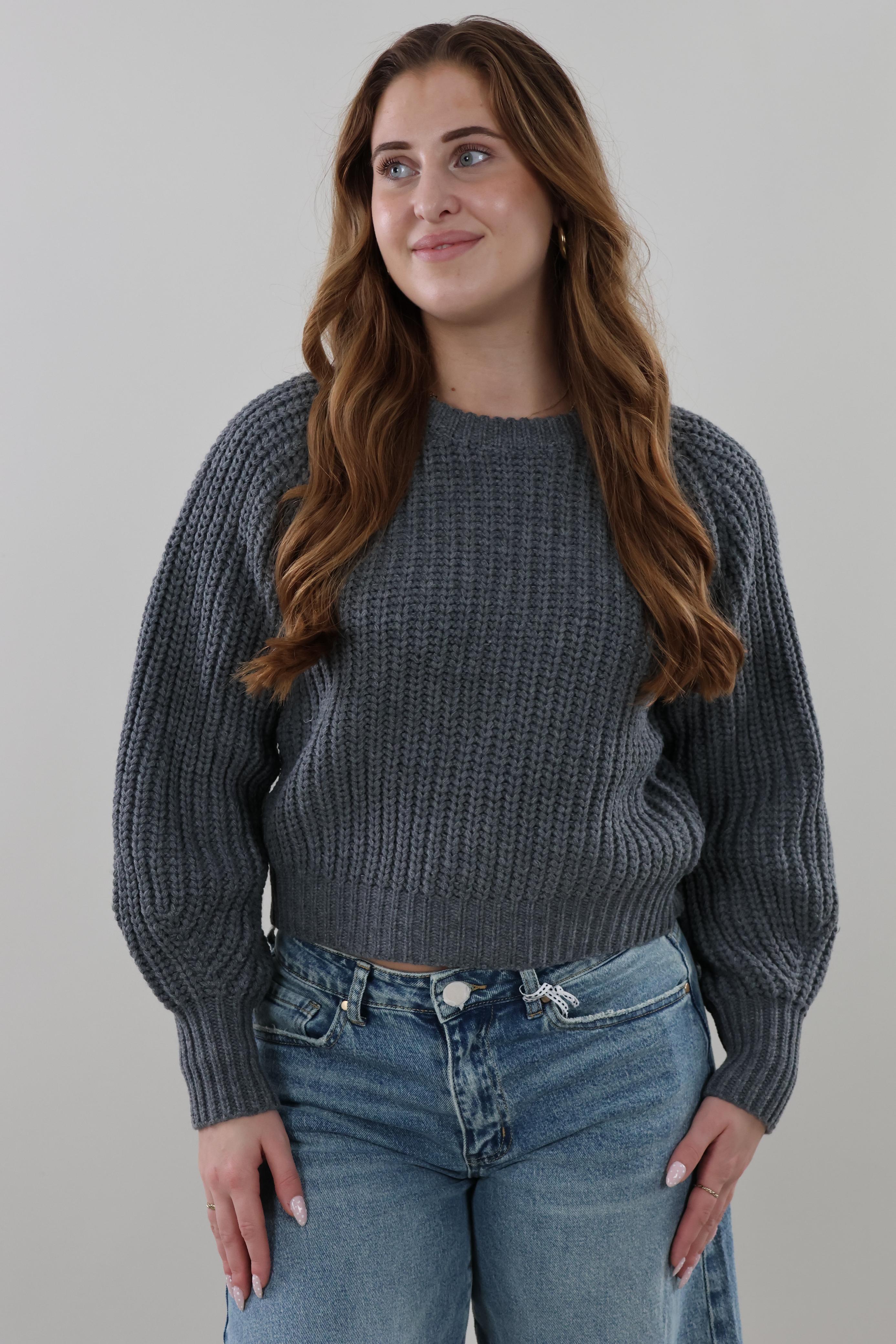 Cozy ribbed Sweater - Grey