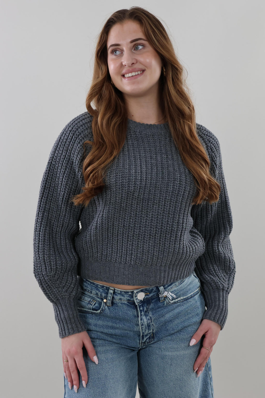 Cozy ribbed Sweater - Grey