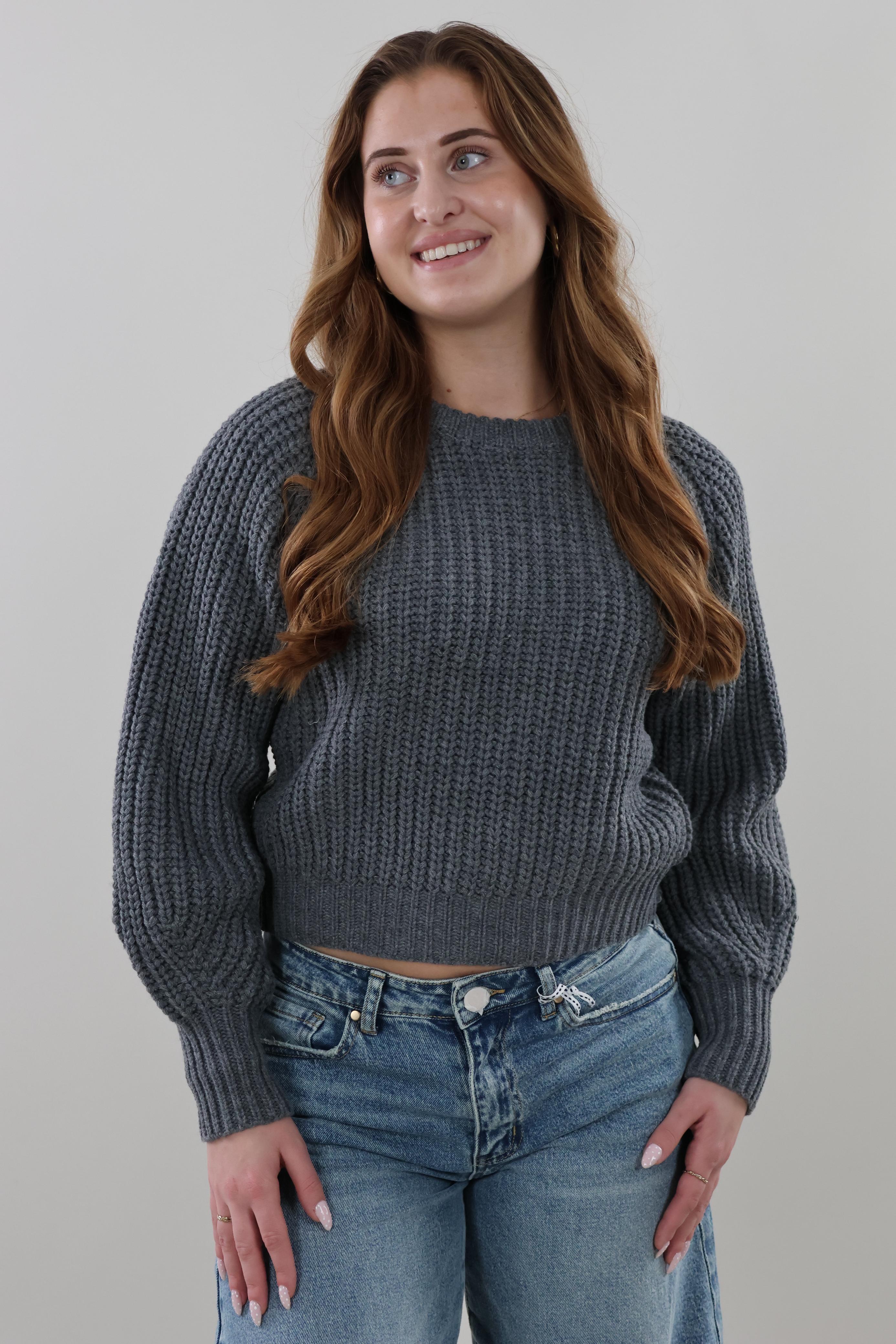 Cozy ribbed Sweater - Grey