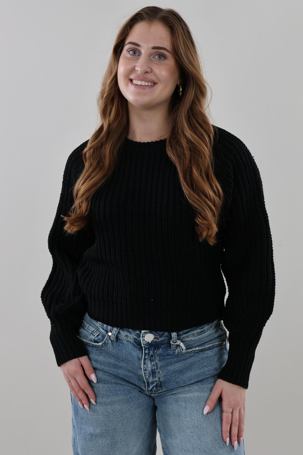 Cozy ribbed Sweater - Black