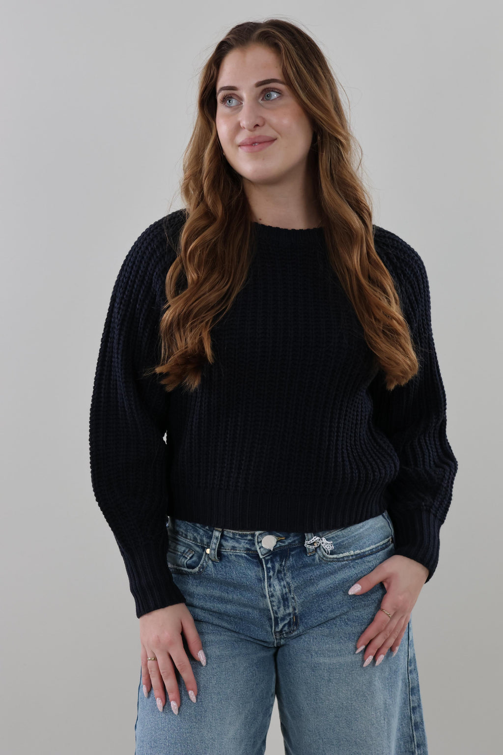 Cozy ribbed Sweater - Navy