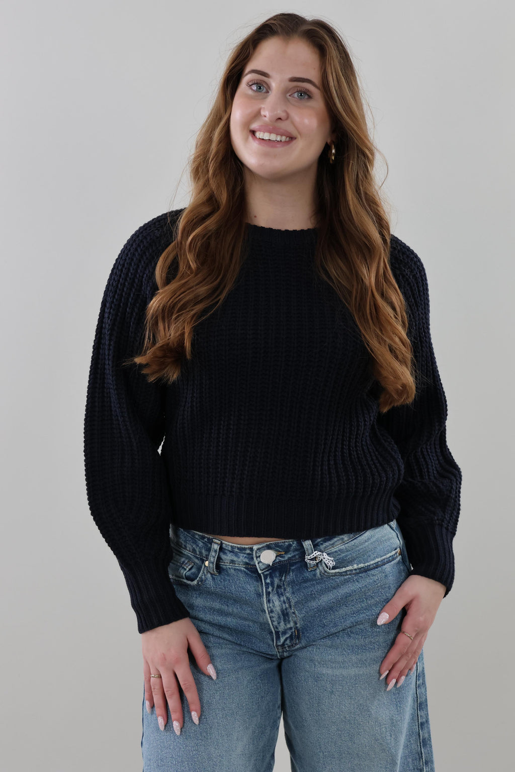 Cozy ribbed Sweater - Navy