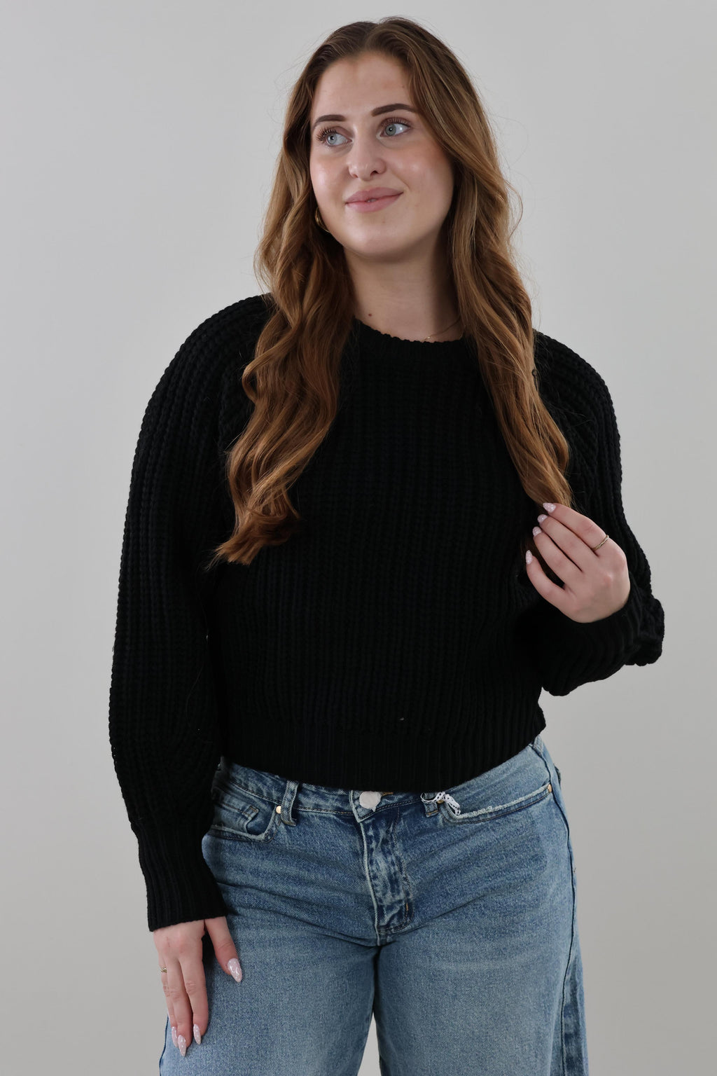 Cozy ribbed Sweater - Black