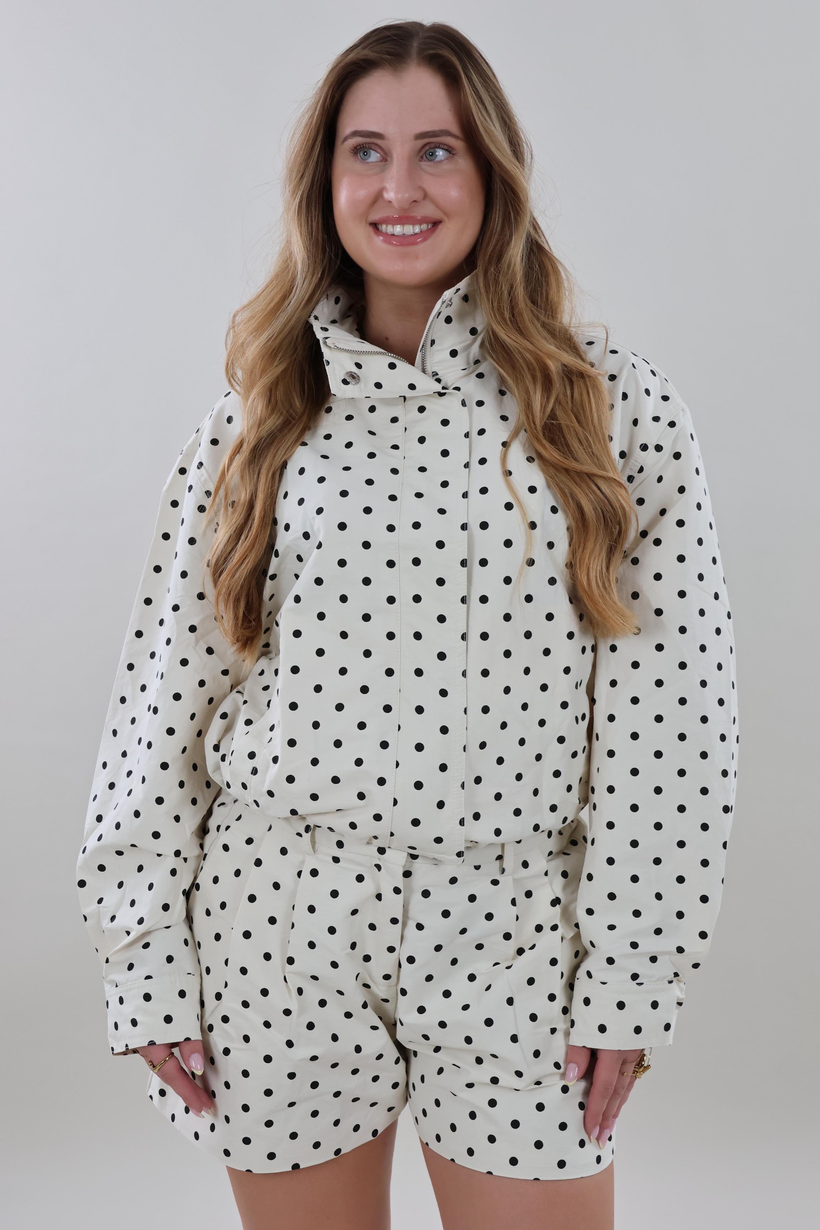 Polka dot bomber Jacket