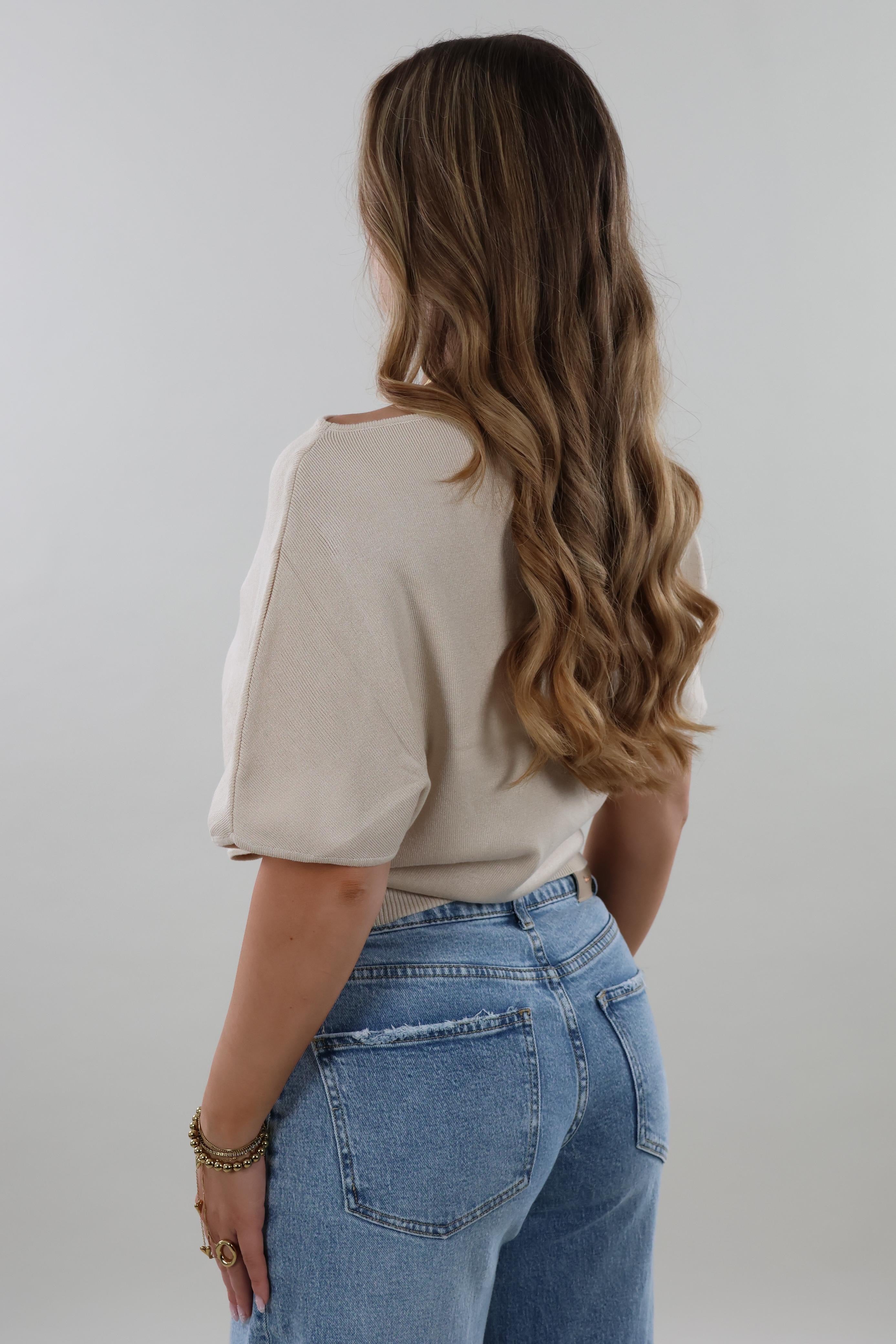 Soft batwing Top - Beige