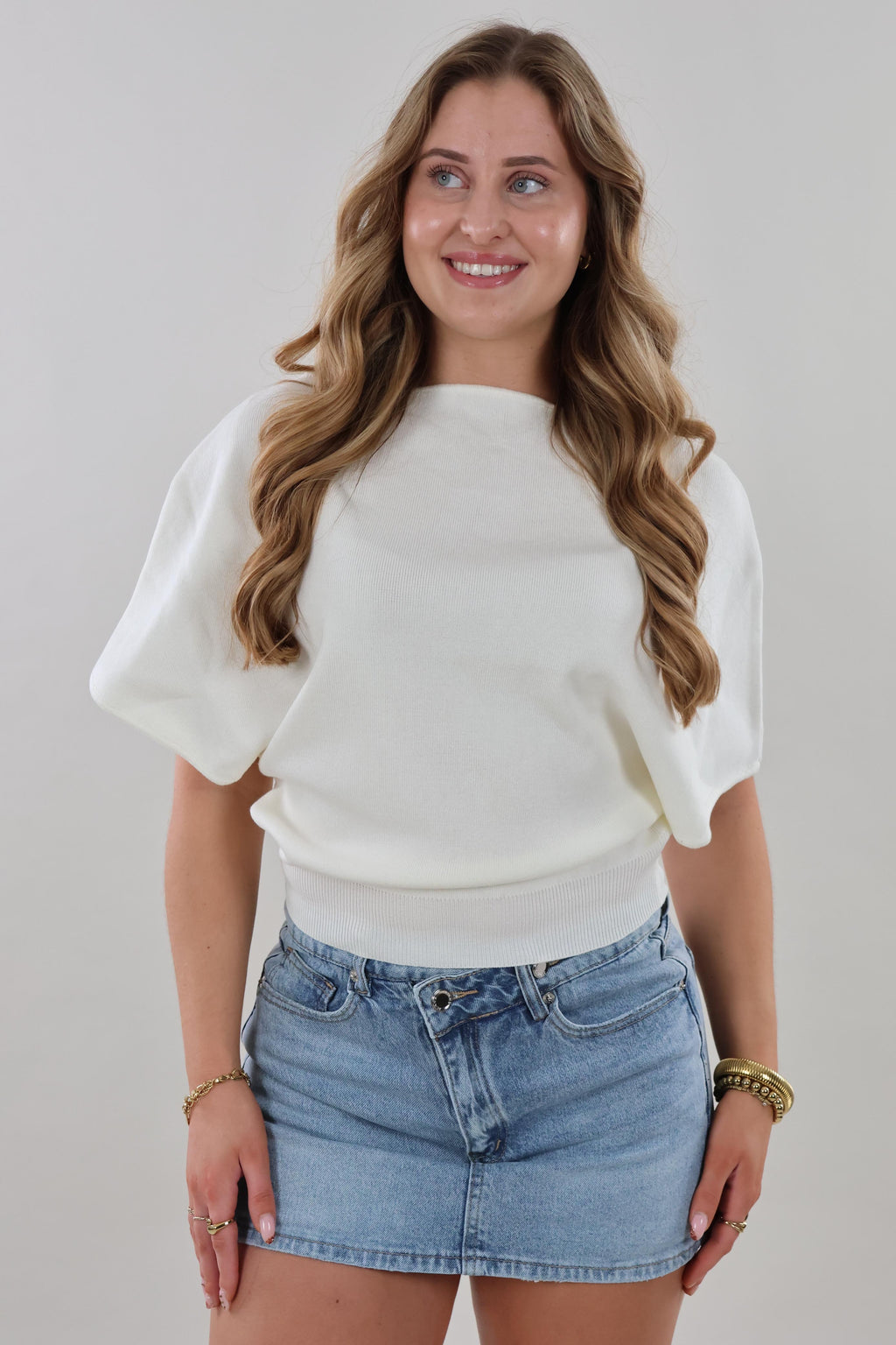 Soft batwing Top - Off white