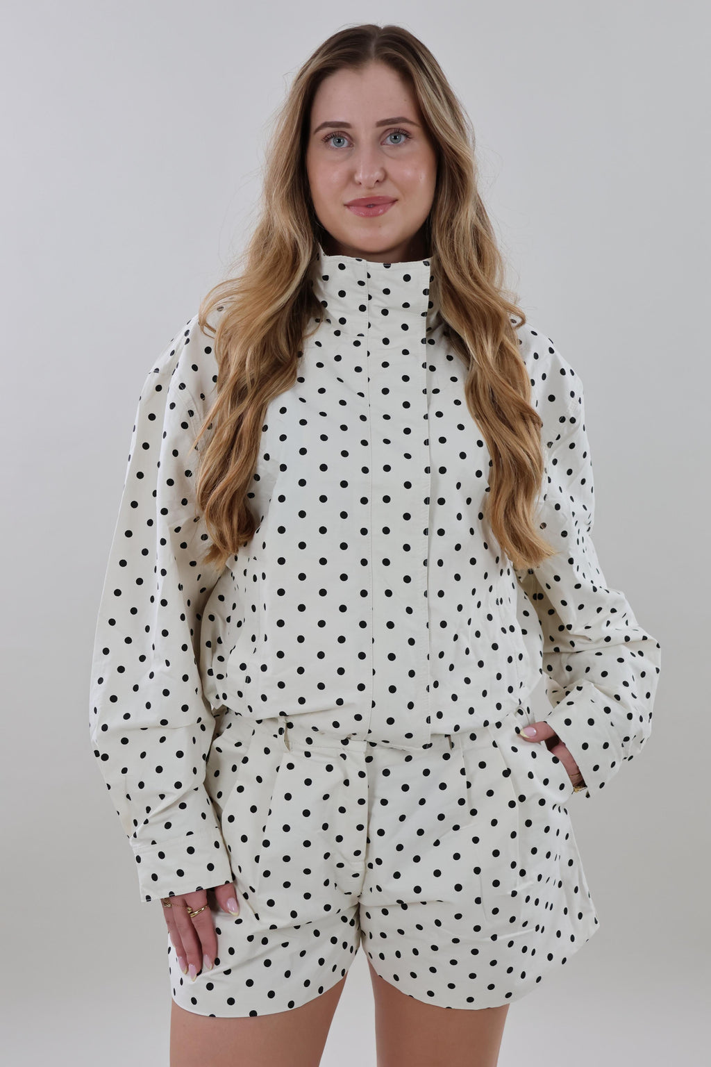Polka dot bomber Jacket
