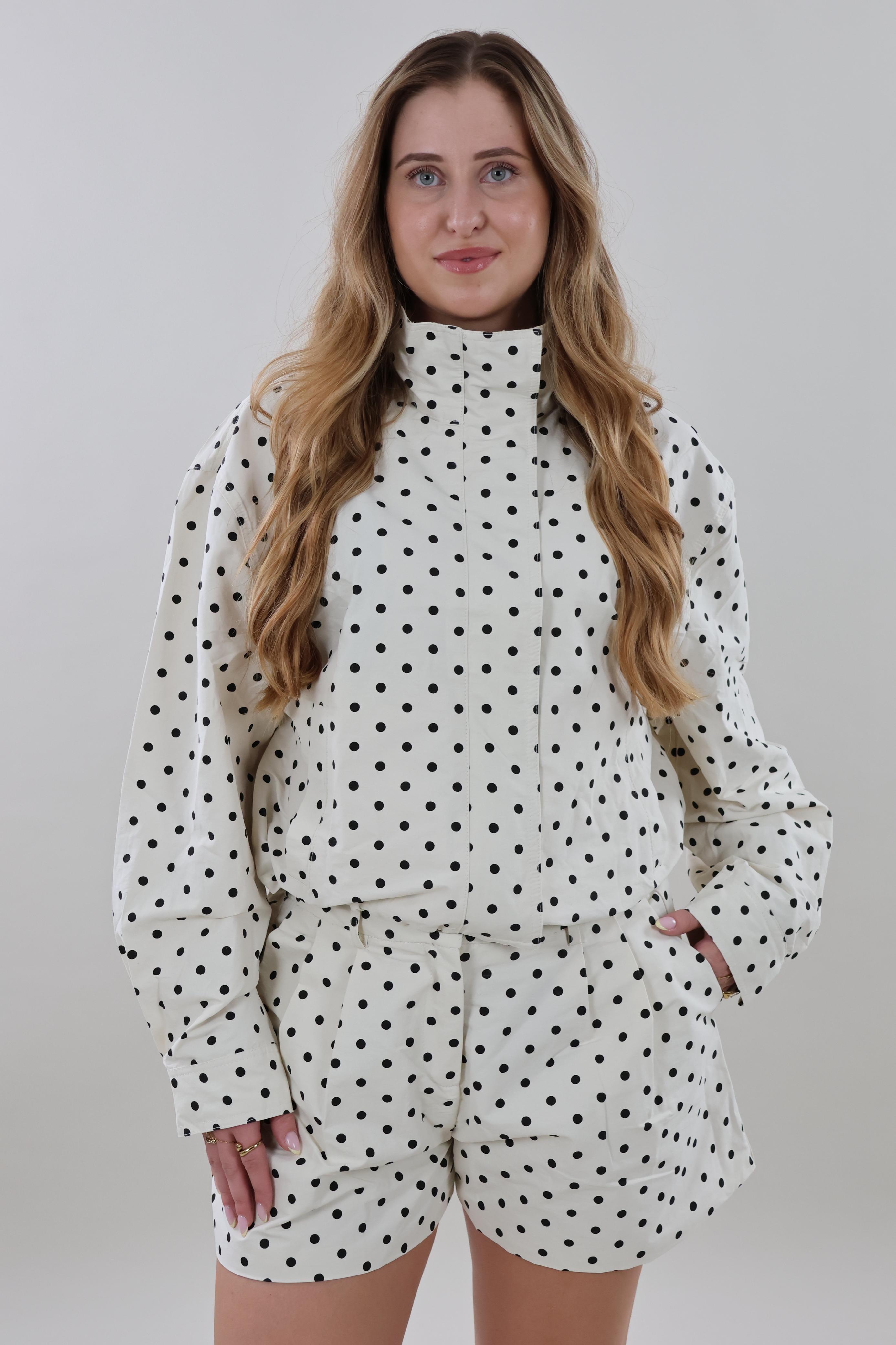 Polka dot bomber Jacket