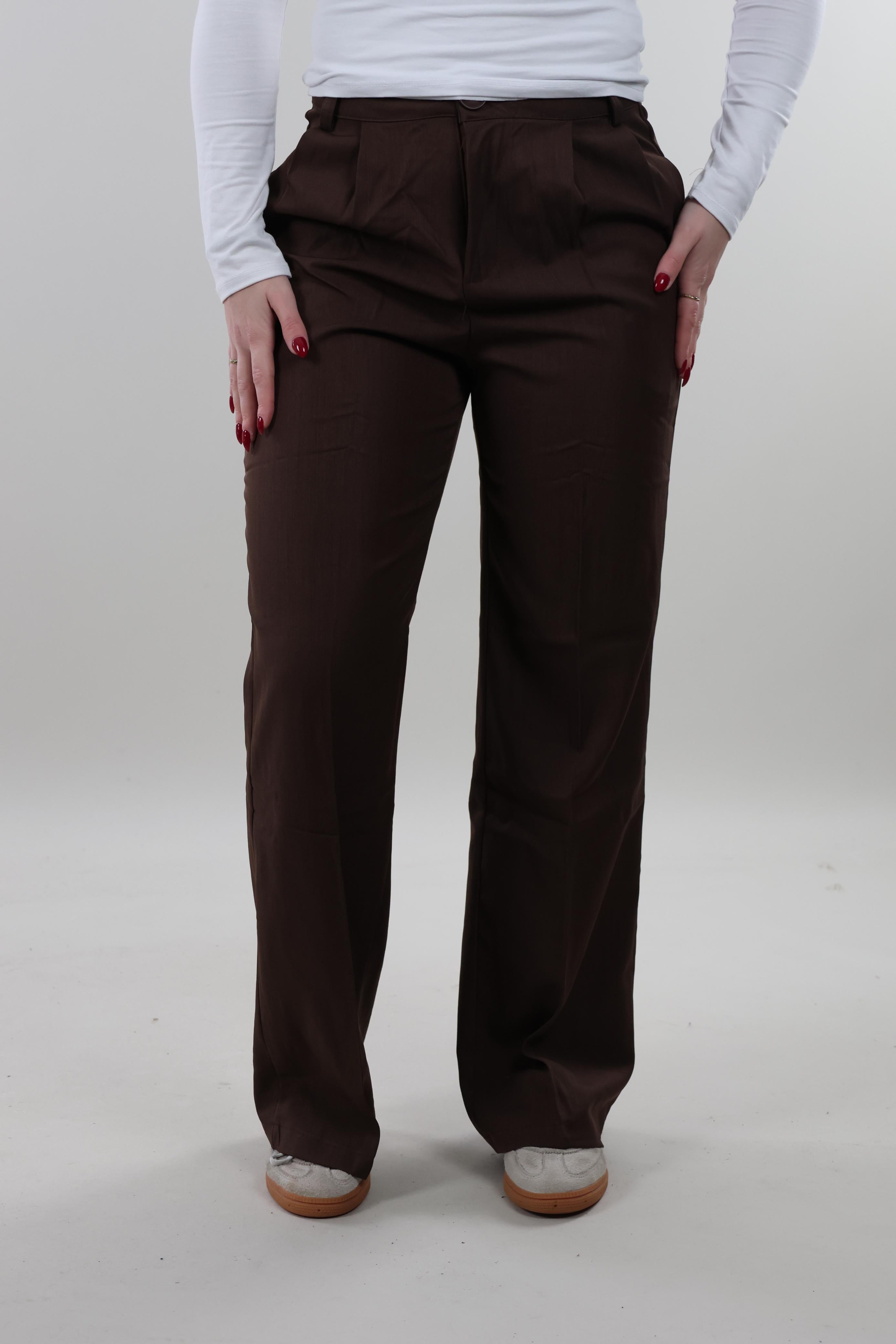 Straight leg Pantalon - Brown
