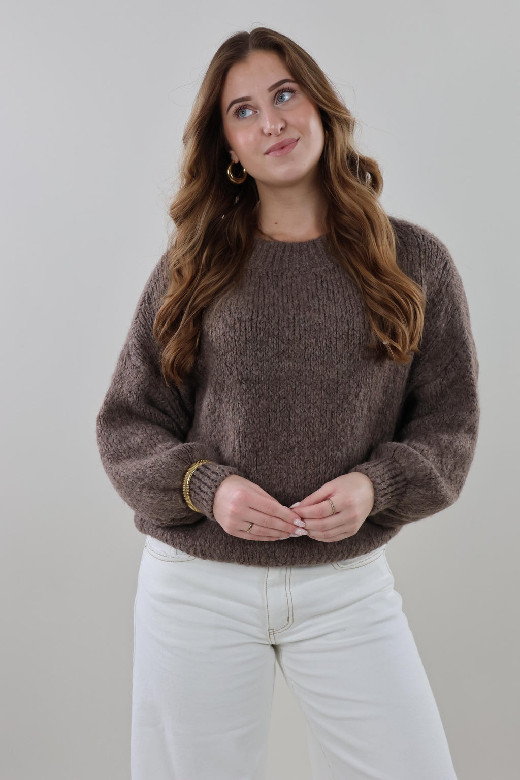 Soft knit Sweater - Brown