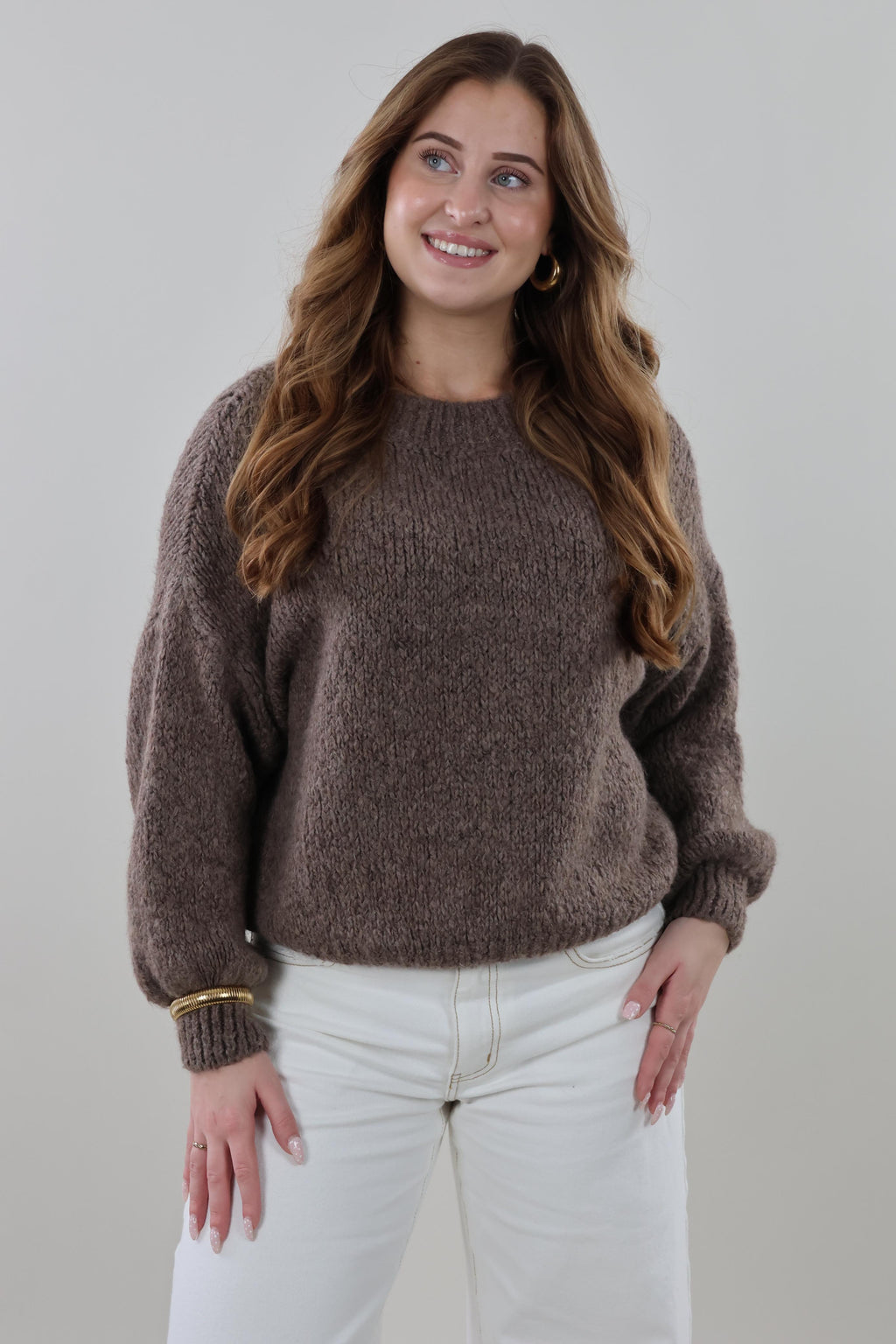 Soft knit Sweater - Brown