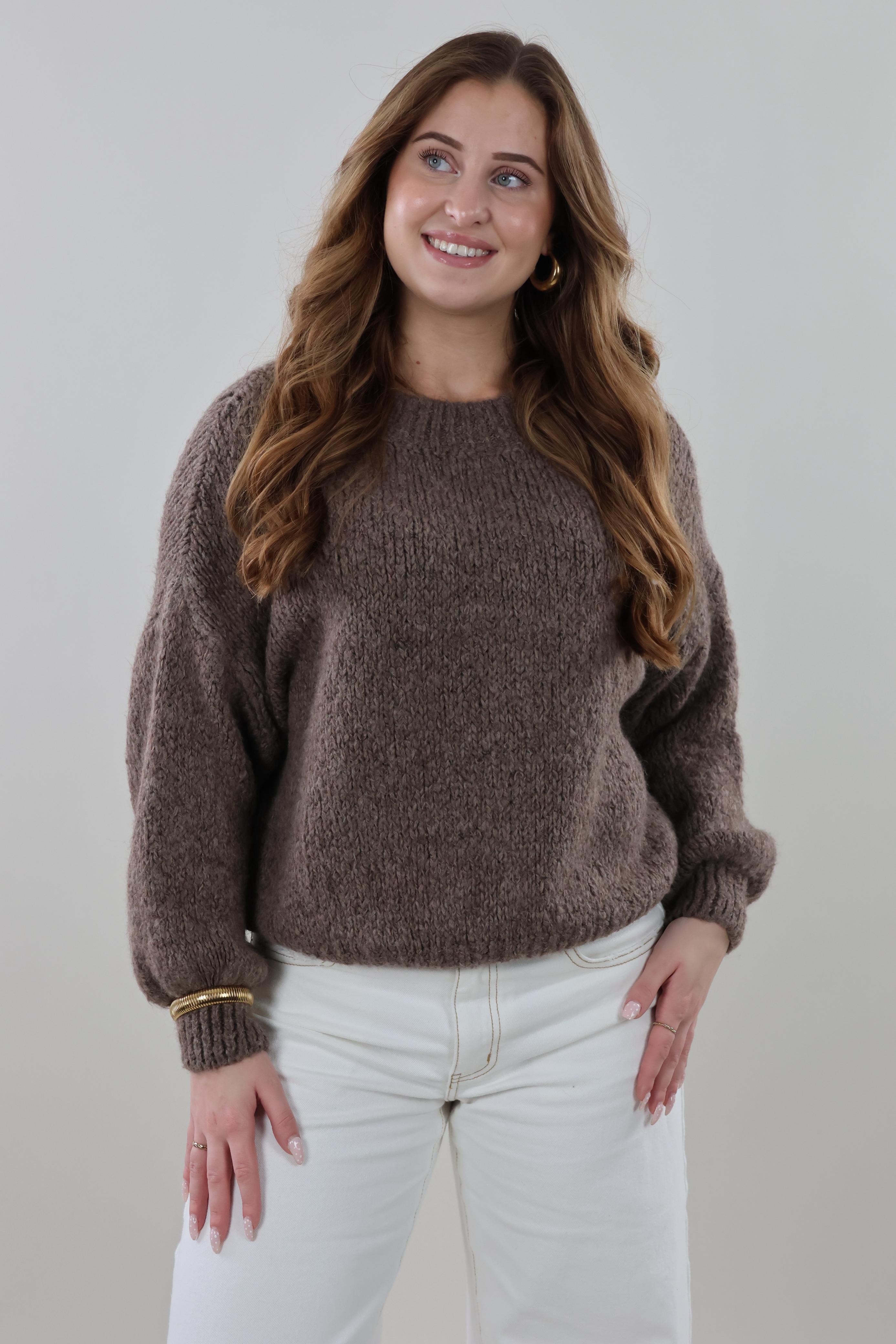 Soft knit Sweater - Brown