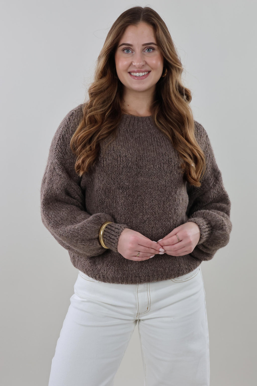 Soft knit Sweater - Brown