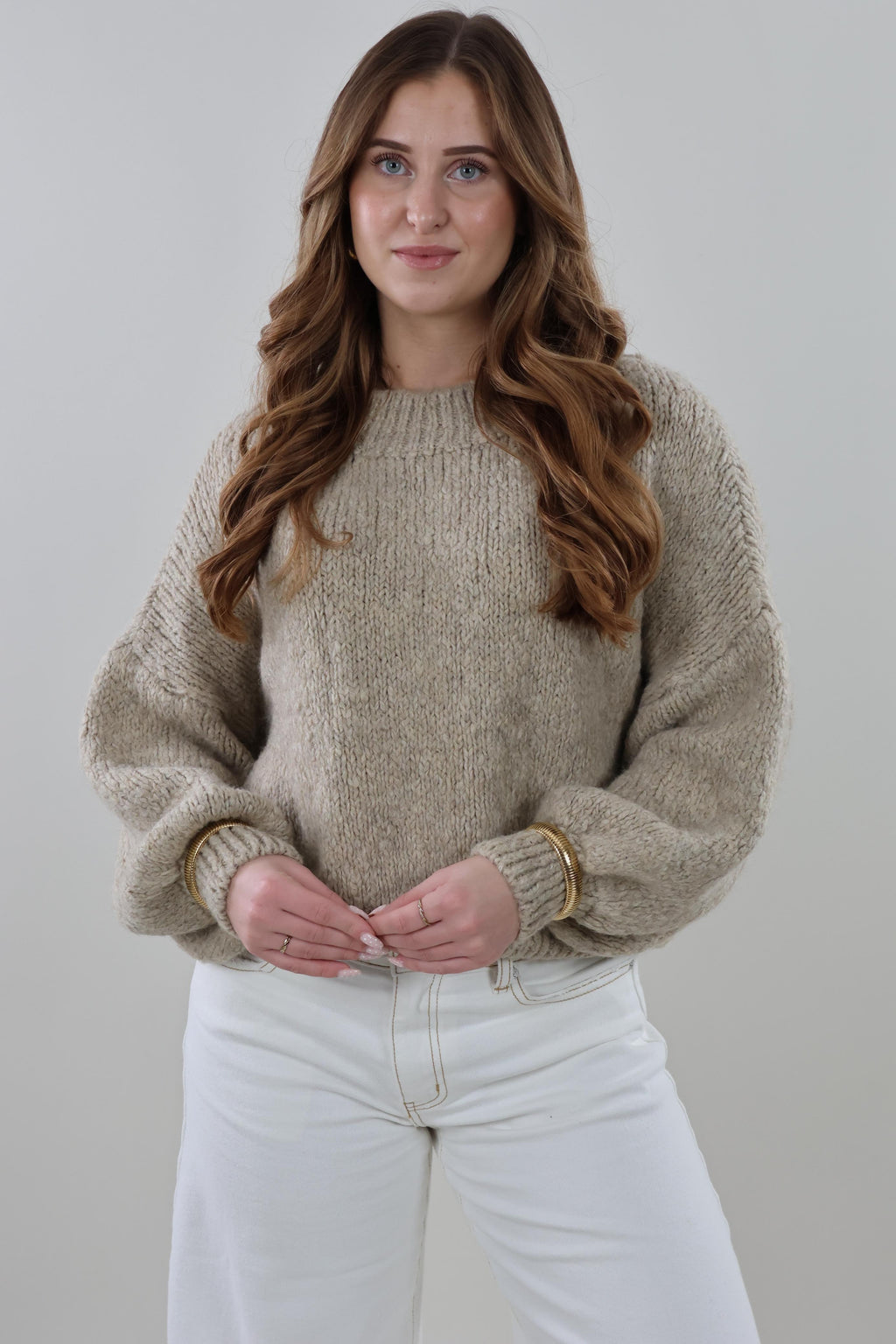 Soft knit Sweater - Taupe