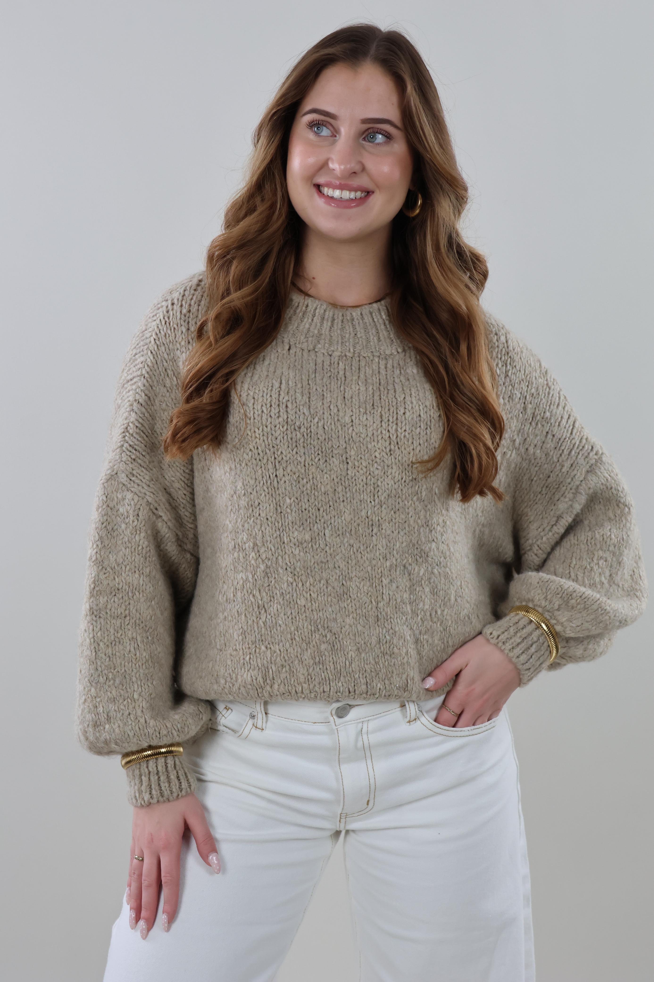 Soft knit Sweater - Taupe