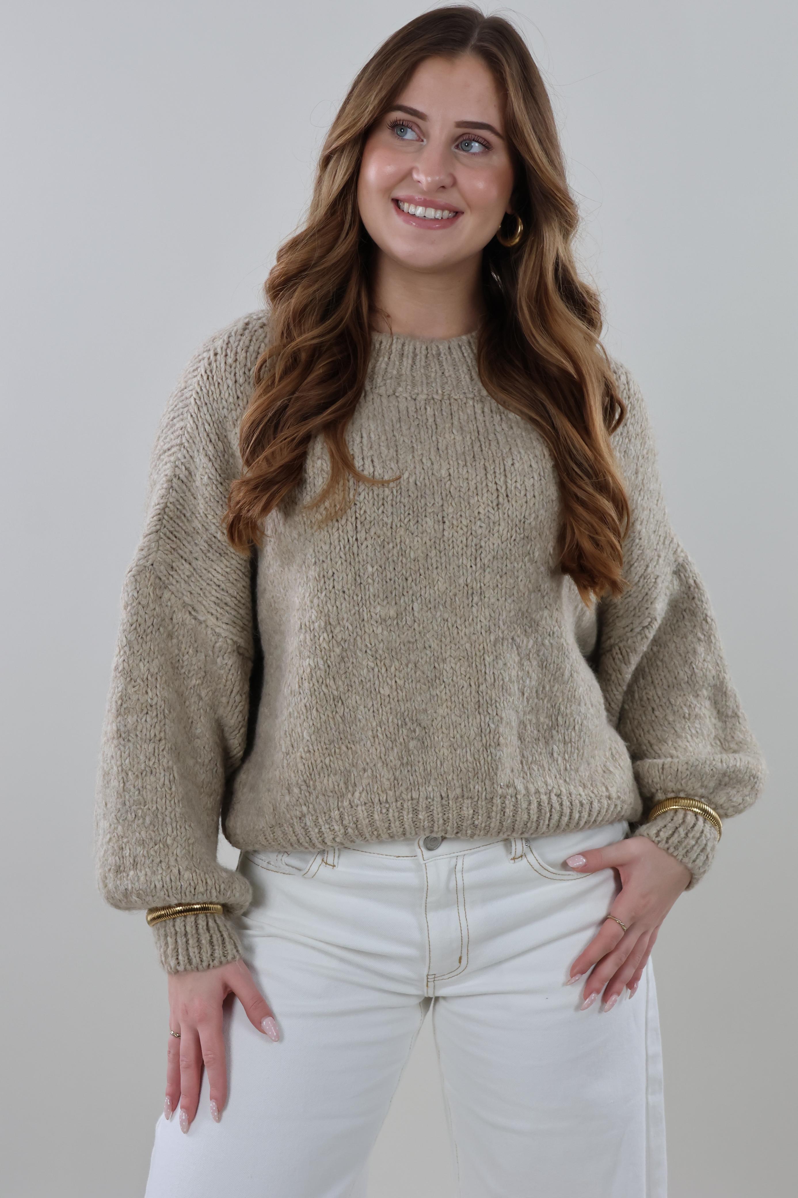 Soft knit Sweater - Taupe