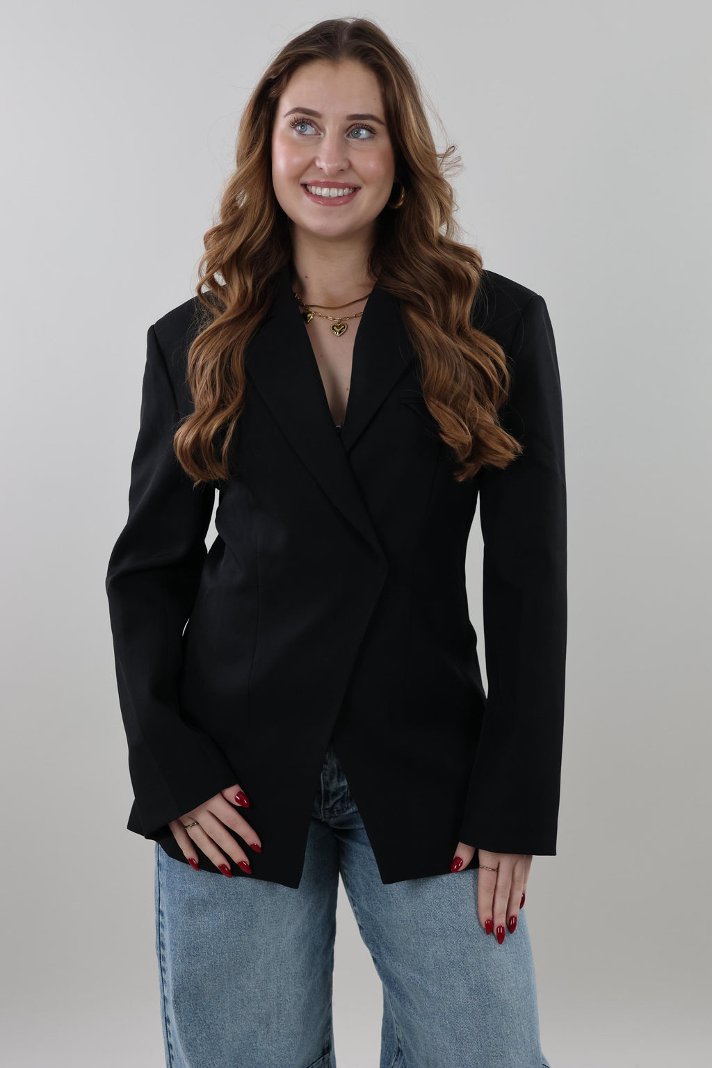 Tailored pocket Blazer - Black