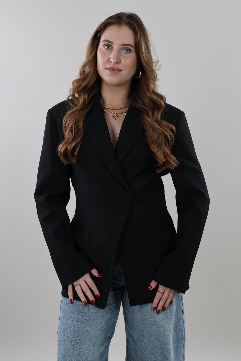 Tailored pocket Blazer - Black