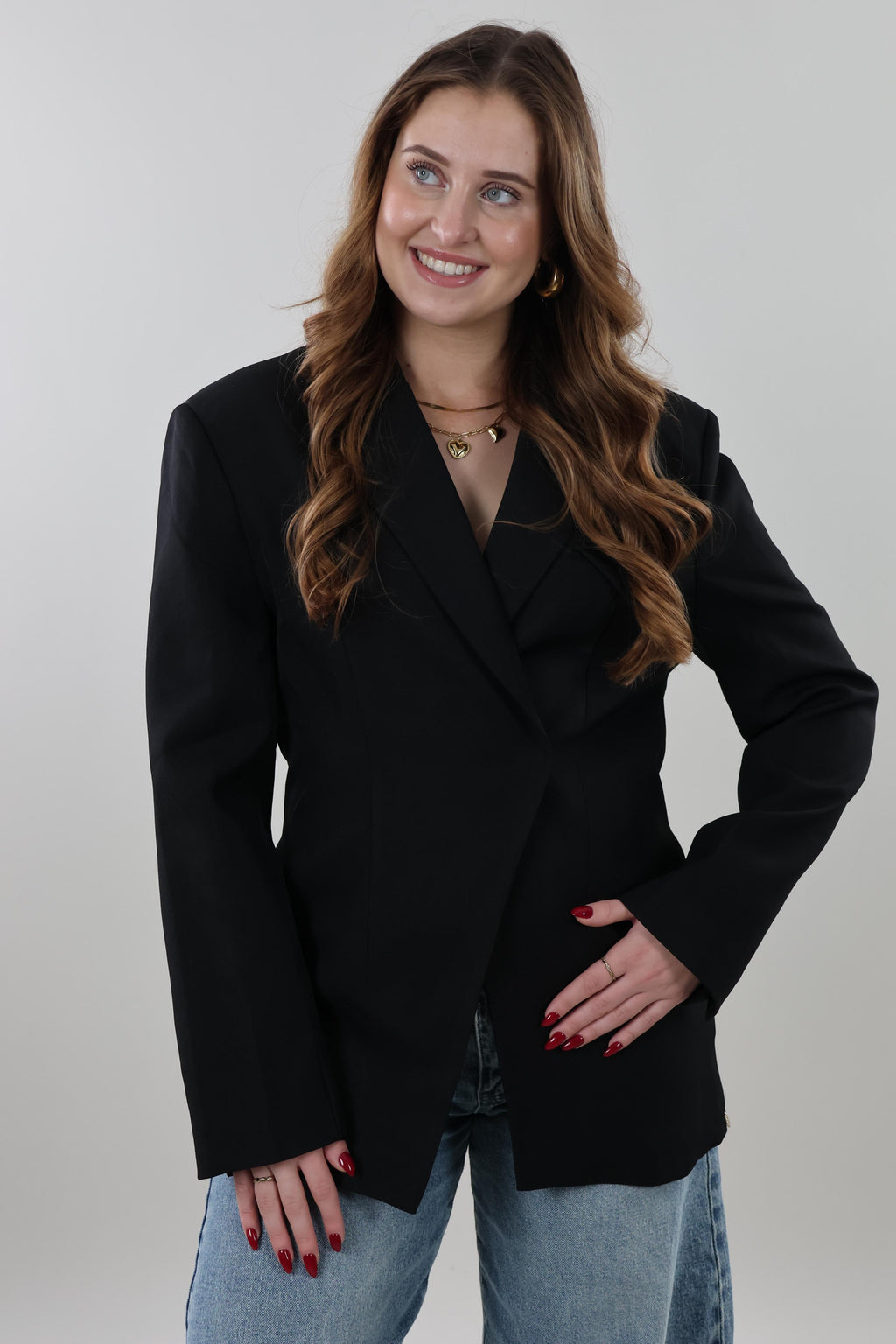 Tailored pocket Blazer - Black