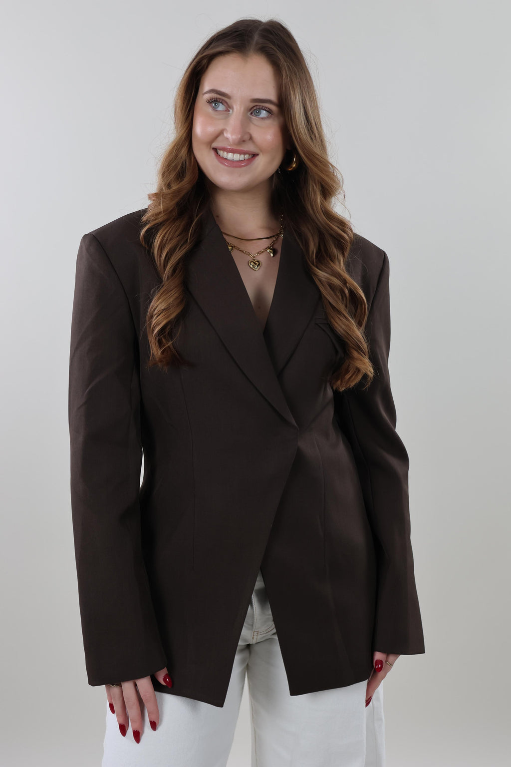 Tailored pocket Blazer - Dark brown