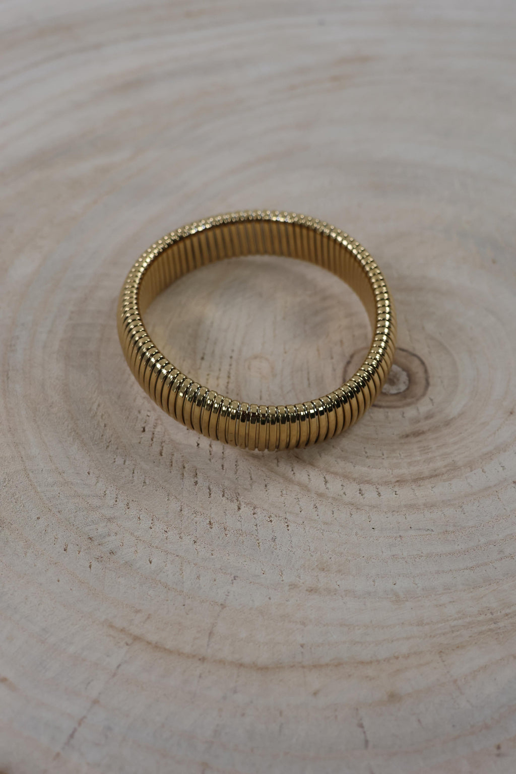 Bold ribbed Bangle - Small