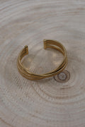 Textured triple-band cuff Bracelet